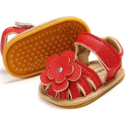 NESKA MODA Girls Red Synthetic Sandals-image-98