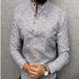 Eleni Trendz Men Cotton Printed Straight Kurta-image-72