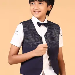 V-Mart Boys Pure Cotton Shirt With Shorts With Waistcoat-picture-52