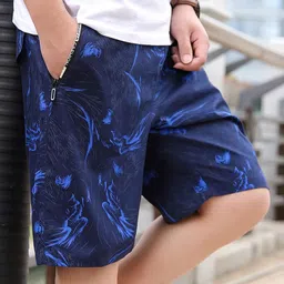StyleCast x Revolte Men Abstract Printed Cotton Shorts-image-23