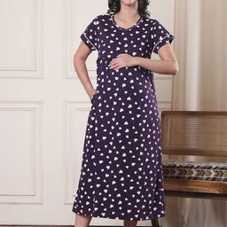 Secret Wish Women Printed Nightdress-image-38