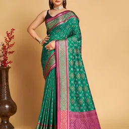 OFLINE SELECTION Woven Design Zari Banarasi Saree-picture-8