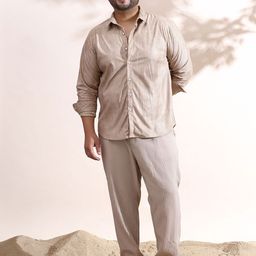 Instafab Plus Vertical Striped Comfort Spread Collar Cotton Shirt-picture-34