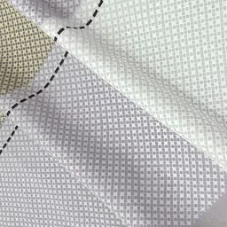 swayam SWAYAMSet Of 6 Grey & White Checked Cotton Diwan Set image 5