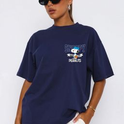 RAYACLOSET Women Printed Applique T-shirt-image-73