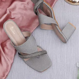 Padchin Embellished Party Block Sandals-9