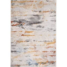 Sapana Carpet-Mats Cream-Coloured Abstract No Shredding Polyester Carpet image 2
