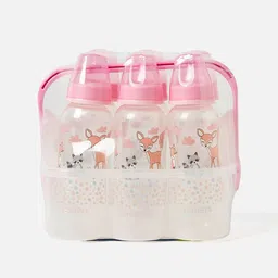 Juniors by Babyshop Set Of 6 Printed Feeding Bottle With Basket-54