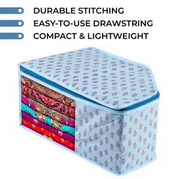 Kuber Industries Blue Set of 3 Regular Multi-Utility Organisers image 5