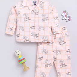 YK X Tinyo Infant Girls Paw Patrol Printed Pure Cotton Night suit-picture-40