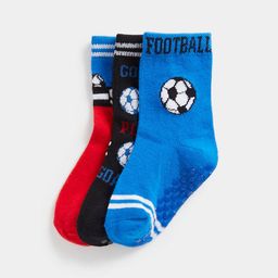 mothercare Boys Pack Of 3 Printed Calf-Length Socks-20