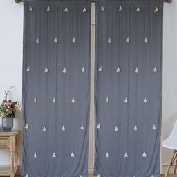 Dekor World Multicoloured Set of 2 Embellished Sheer Door Curtain-image-71