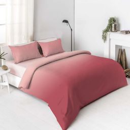 VINTANA Pink Cotton 250 TC Ombre King Bedsheet Set 2.74 m x 2.74 m-image-97