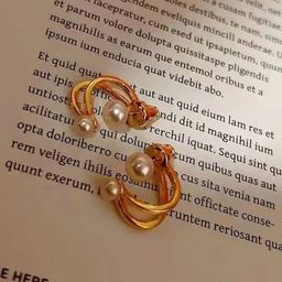Celestique Korean Pearls BeadedContemporary Ear Cuffs-47