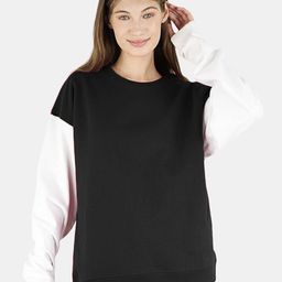 ARTYSKA Women Solid Colourblocked Round Neck Sweatshirt-image-23