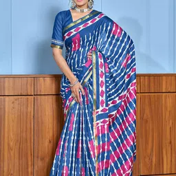 Panzora Striped Zari Bagru Saree-picture-38