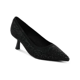 London Rag Women Embellished PU Kitten Pumps-40