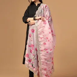 Kaizen TEXO FAB Printed Organza Dupatta image 5