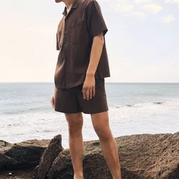 H&M Cotton Pyjama Shirt And Shorts-3