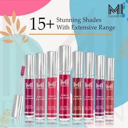MI FASHION Set of Liquid Lipstick 3.5ml - 08 & Creamy Matte Lipstick 3.5g -18 image 2