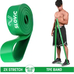 TPE Bands for Workout | Pull Up | Stretching|Heavy Duty Material |Upto40-60 KGS Resistance Band-image-46