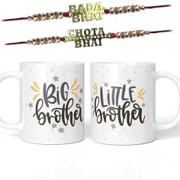 Designer Chawal Roli Pack, Rakhi,Coffee Mug (2 Rakhi, 1Roli Chawal) Mauli Thread Rakhi, Mug, Chawal Roli Pack Set-image-48
