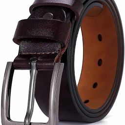 Men Evening, Party, Formal, Casual Brown Genuine Leather Belt-image-80
