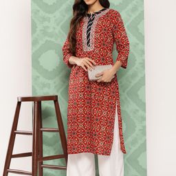 Varanga Women Ethnic Motifs Printed Gotta Patti Kurta-picture-58
