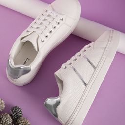 DressBerry Women Perforated Sneakers-image-46