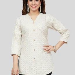 Saree Swarg Geometric Printed Kurti-picture-34