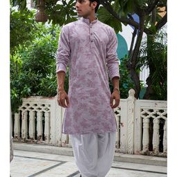 Shasak Floral Printed Cotton Straight Kurta-image-65
