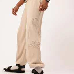 Kook N Keech Men Urban Cool Embossed Cotton Terry Relaxed Fit Joggers-image-39
