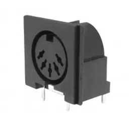 MX 5 Pin DIN Female Connector PCB Mounting Plastic (MX-445)-33