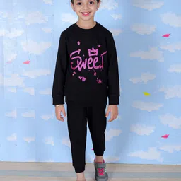 The Mom Store Kids Graphic Printed Jogger Set-image-49