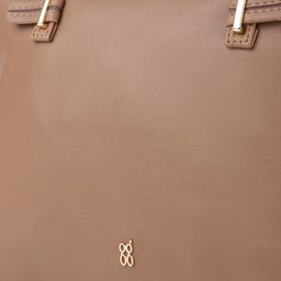 Baggit Brown Solid Structured Shoulder Bag image 3