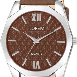 LOREM Men Dial & Textured Straps Analogue Watch LR85-A image 5