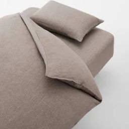 Linen Plain Weave Queen Duvet Cover-image-88