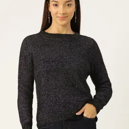 Madame Shimmery Fuzzy Detail Pullover-image-37