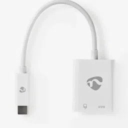 Nedis 0.15 m Type-C Male to Type-C Female and 3.5 mm Female Cable (CCBP65955WT015, White)-32