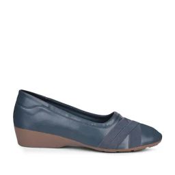 Bata Women's Blue Ballerina Shoes-picture-29