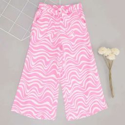 Pantaloons Junior Girls Snow White & Pink Camouflage Trousers & Pants-image-91