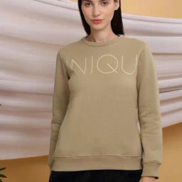 Sweet Dreams Green Cotton Blend Regular Fit Sweatshirt-image-7