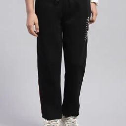 Monte Carlo Kids Black Printed Trousers-image-50