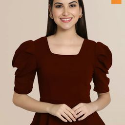 Mast & Harbour Women Pack of 2 Puff Sleeve Top-image-98