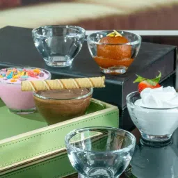 Goodhomes Transparent Glass Chutney Bowl - Set of 12 (75ml)-47