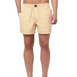 Jack & Jones White & Orange Printed Boxers-image-70