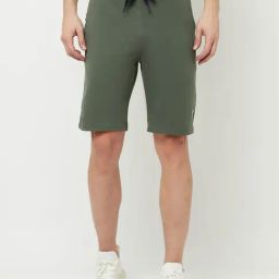 Octave Green Regular Fit Shorts-image-12