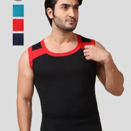Dollar Bigboss Assorted Regular Fit Vests - Pack of 4-image-37