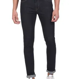Arrow Sport Dark Blue Slim Fit Lightly Washed Jeans-picture-22