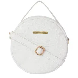 Bagsy Malone Croco White Animal Effect Medium Handbag-16